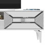 Hanah Home Soporte para TV Blanco y Plata